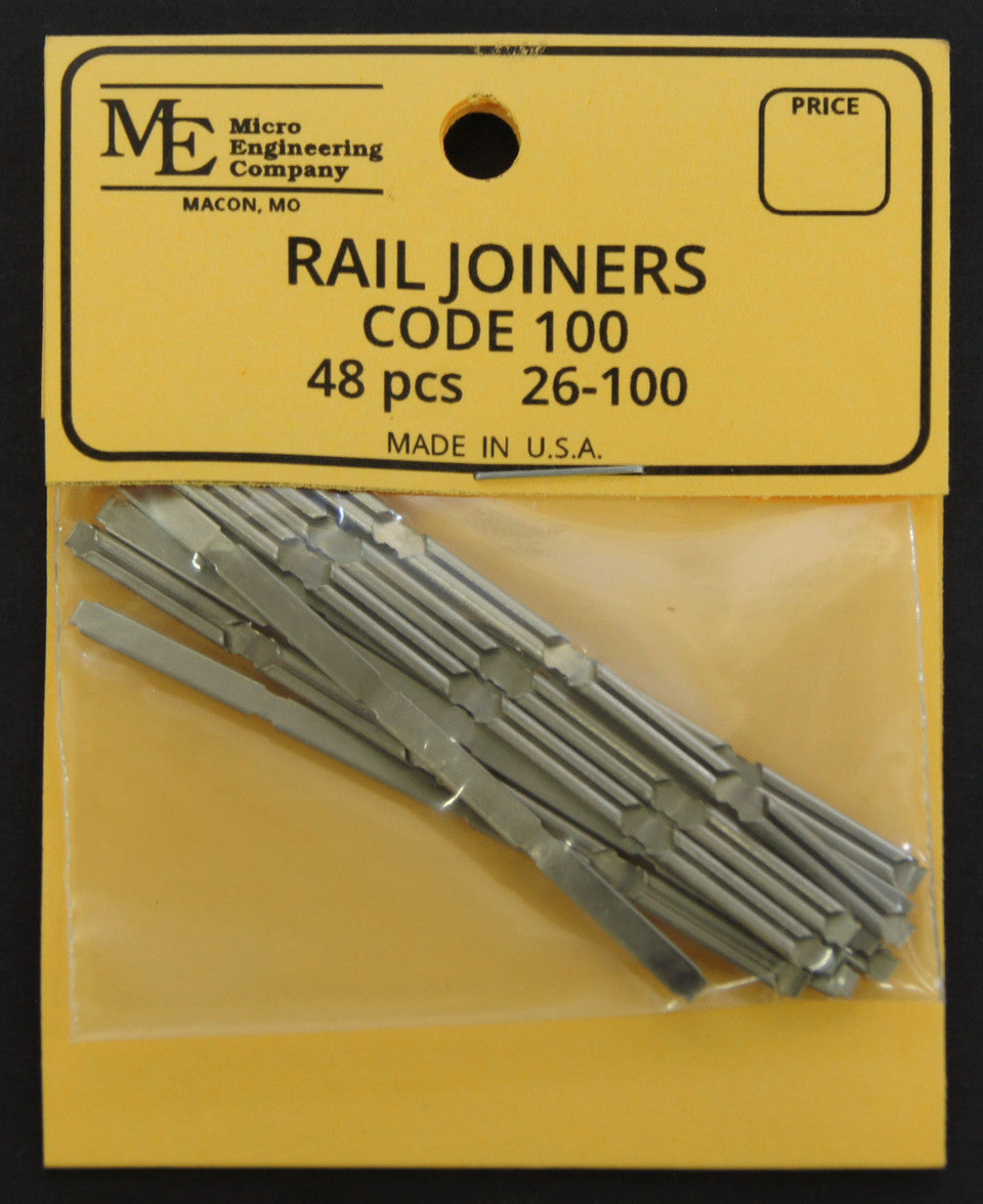 Code 100 Rail Joiners-50 Pk - 26100