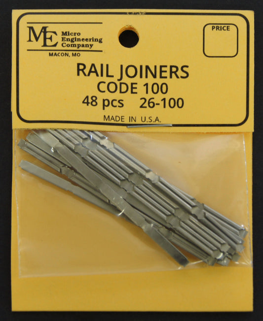 Code 100 Rail Joiners-50 Pk - 26100