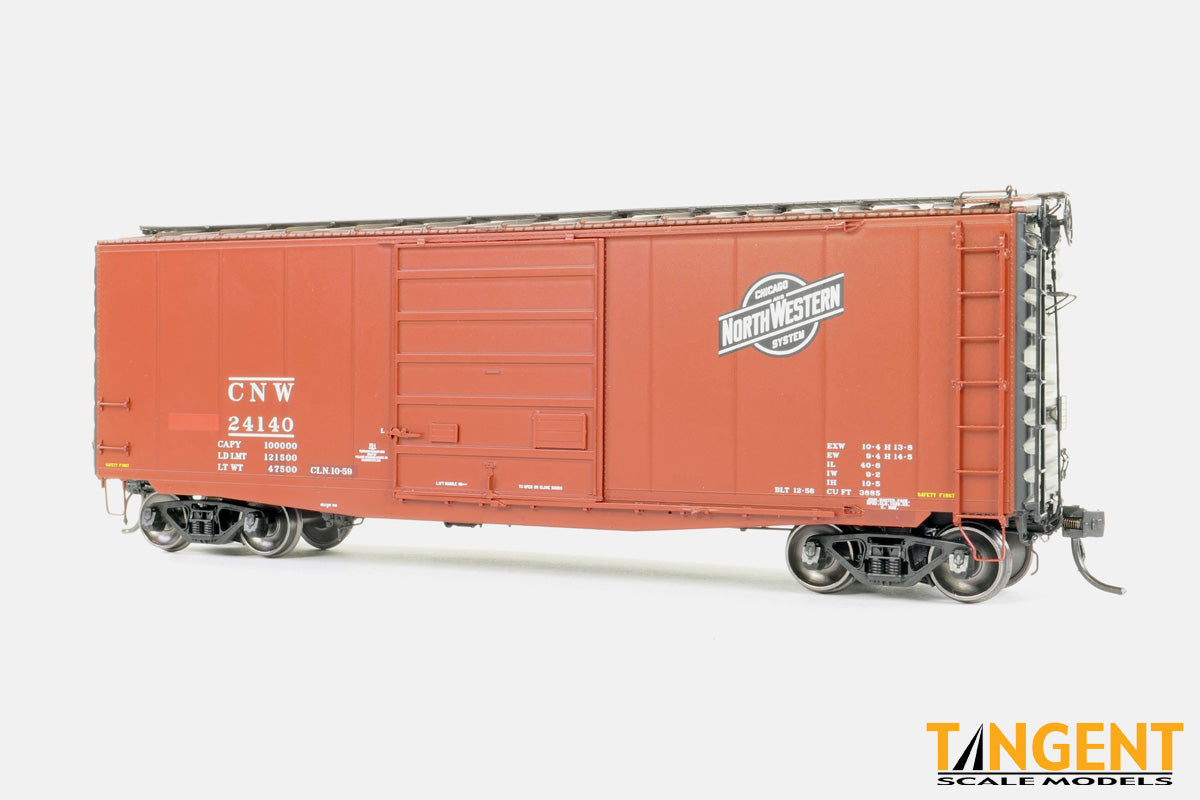 Chicago and North Western (CNW) Original Clinton Reweigh 1959+ 40′ PS-1 9′ Door Boxcar #24140 - 2602101 : HO
