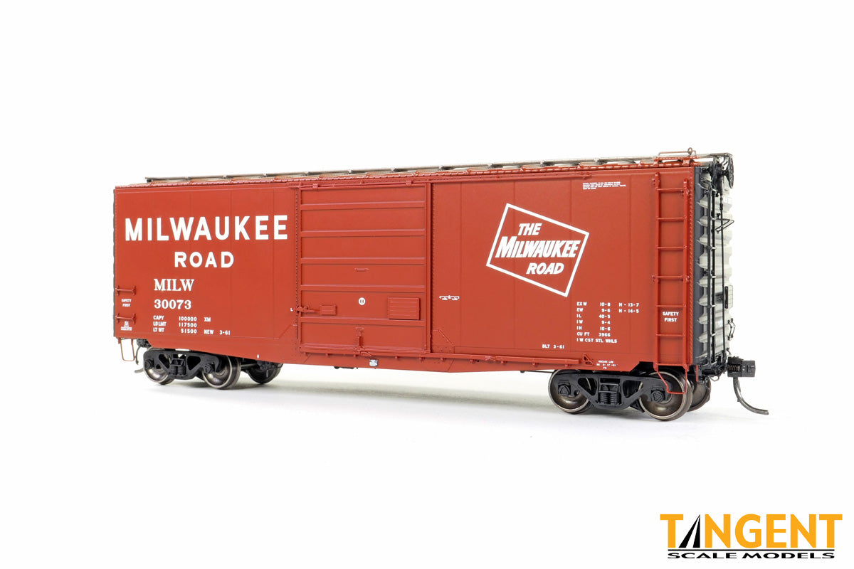 Milwaukee Road (MILW) Delivery 3-1961 w/ Superior Door 40′ PS-1 9′ Door Boxcar #30007 - 2603201 : HO