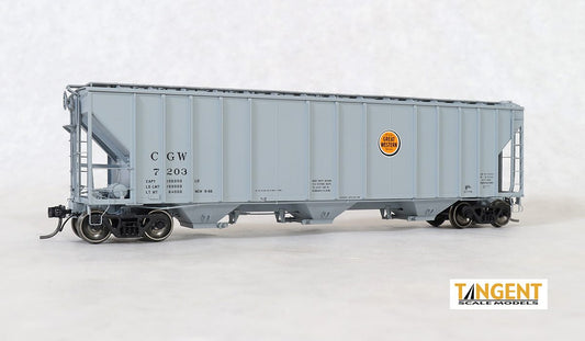 GATC 4500 3-Bay Covered Hopper Chicago Great Western CGW 7203 - 2801202 : HO