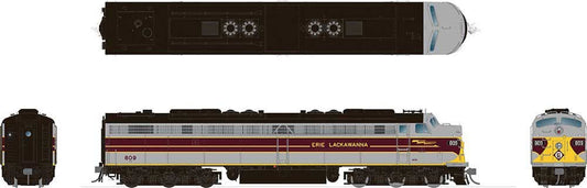 EMD E8A - Erie Lackawanna 816 Standard DC - 28021 : HO