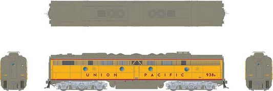 EMD E8A/B Union Pacific 940, 941B (Armour Yellow, gray, red, Nose Wings) w/ESU Loksound Sound & DCC - 28541 : HO