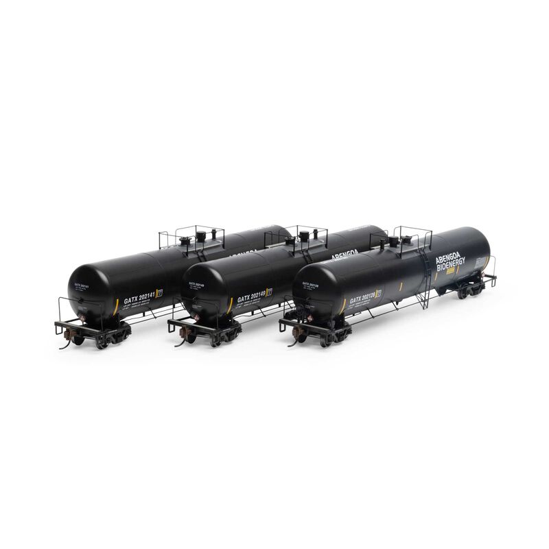 30K Gal Ethanol Tank Car Abengoa Bioenergy 3-Pk GATX - 29921 : HO