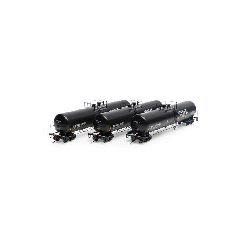 30K Gal Ethanol Tank Car Abengoa Bioenergy 3-Pk GATX - 29922 : HO