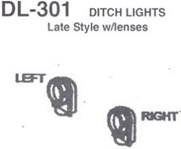 Late Style w/Lenses Ditch lights - DL301 : HO