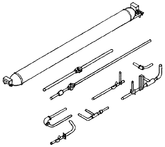 Air Tank Detail Set w/Pipes - AT304 : HO