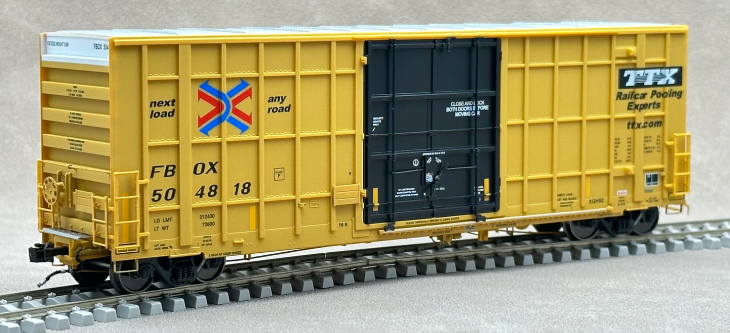 Gunderson 6276 cf 50' Plate F Boxcar 2nd Run - FBOX #504931 - 305061 : HO