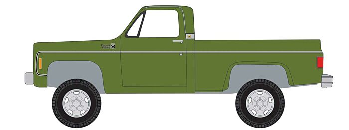 1975 Chevy 4x4 Pickup - Medium Lime Green Poly - 30659 : HO