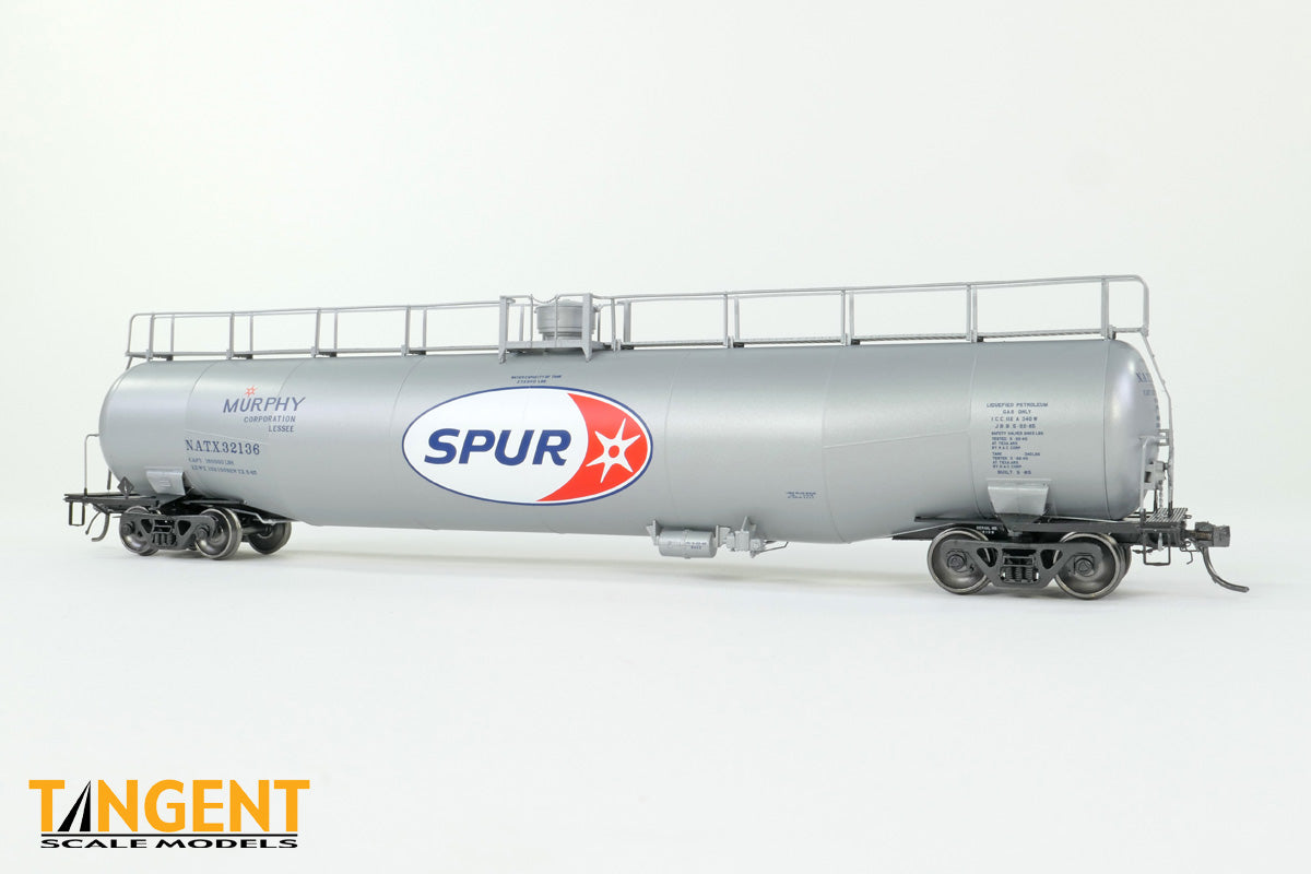 NATX “Murphy SPUR Delivery 1965” NACC 1963 Design 33,000 Gallon Dual Diameter LPG/AA Tank Car #32136 - 3116201 : HO