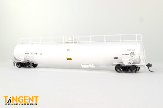 CITX “White Lease Repaint” 1992+ NACC 1963 Design 33,000 Gallon Dual Diameter LPG/AA Tank Car #33983 - 3116403 : HO
