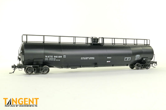 NATX Black Lease 1981 NACC 1979+ Jacketed 33,000 Gallon Dual Diameter Insulated LPG Tank Car #32135 - 3122004 : HO