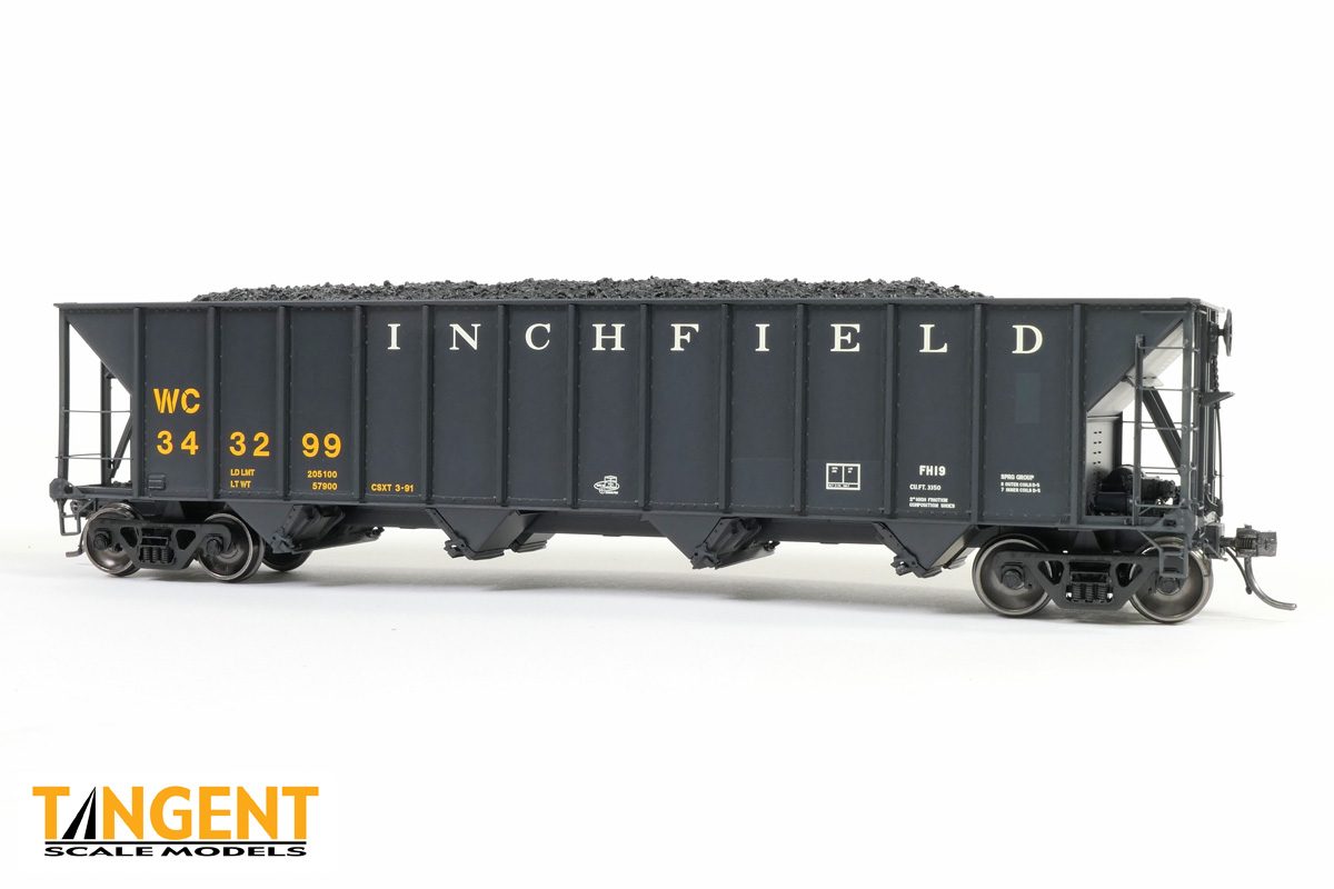 Bethlehem Steel 3350 cuft Quad Coal Hopper WC ex-CRR FH19 patch 92+V2 WC #343356 - 3201308 : HO