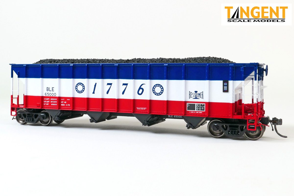 Pullman-Standard 3400CuFt Quad Coal Hopper BLE 65000 Bicentennial Paint Scheme -32061-01