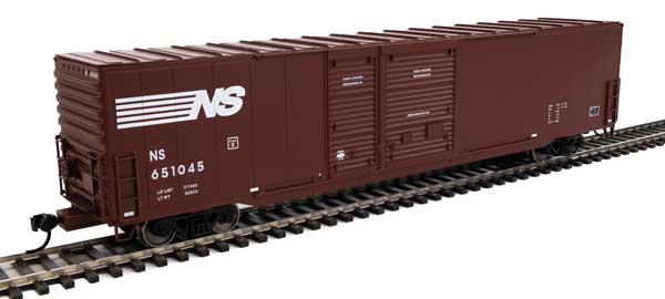 60' Pullman-Standard Auto Parts Boxcar (10' and 6' doors) Norfolk Southern NS 651045 - 3236 : HO