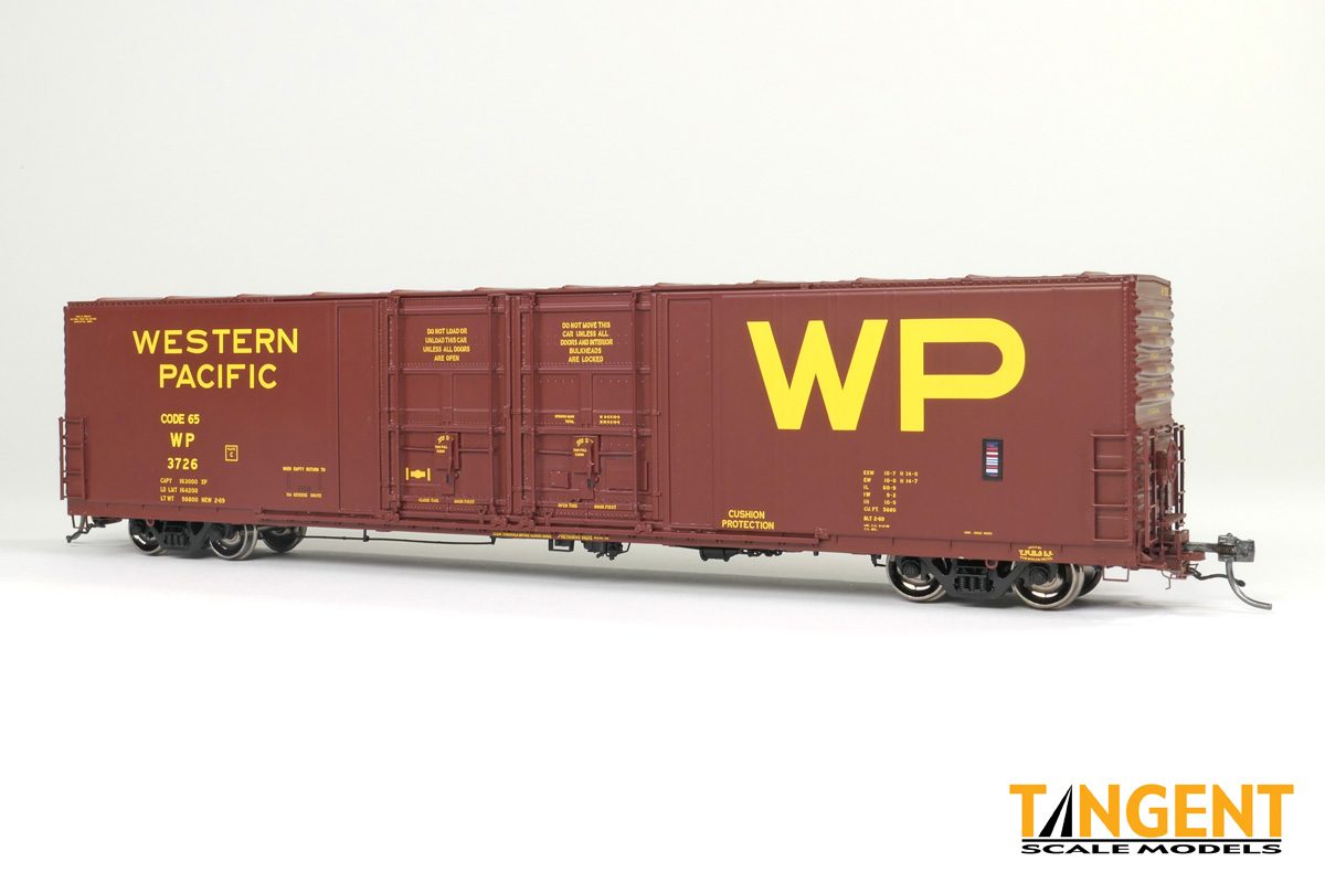 Western Pacific (WP) “Original Red 2-1969” Thrall 5,880CuFt 60′ Double Plug Door Box Car - 3401307 : HO