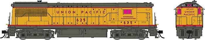 U25B High Hood - Union Pacific 627, Standard DC - 35023 : HO