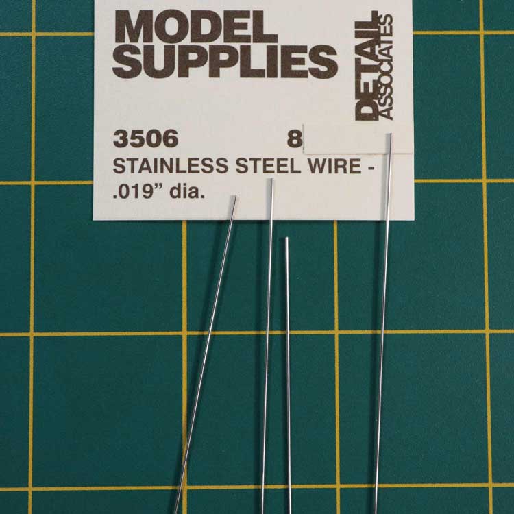 Stainless Steel Wire - 0.019 Inch Diameter X 12 Inch -3506