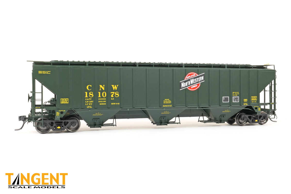 Chicago and North Western (CNW) “Delivery Green” 3-1981 PS4750 Covered Hopper #181219 - 3636010 : HO