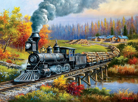 Logging Camp Run 1000 piece Puzzle - 36678