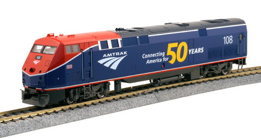 GE P42 "Genesis" Amtrak Phase VI #108 w/ 50th Anniversary Logo w/ ESU LokSound - 376115LS : HO