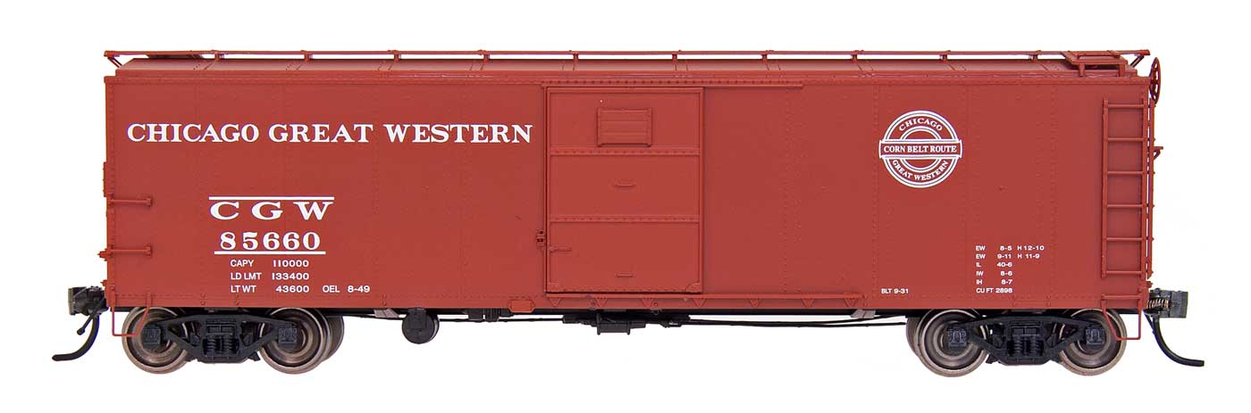 40' X-29 Boxcar - Chicago Great Western-Corn Belt Route CGW - 37214 : HO