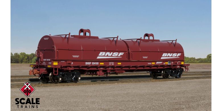 Thrall 48' 2-Hood Coil Steel Car, BNSF 534100 (Wedge) - 38401 : HO
