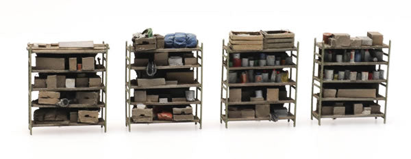 4 storage shelves - 387434 : HO