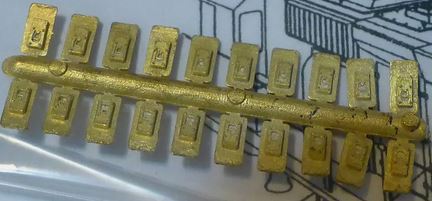 EMD Door Latches (Brass) - 3921 : HO