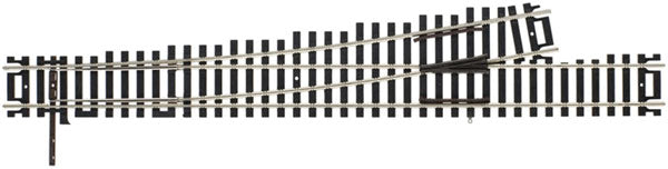 Code 100 Mark V Turnout - Customline - No. 6 Left Hand - 393 : HO