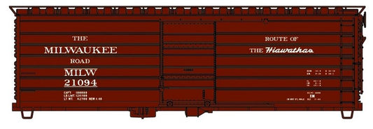 40' Single Door Rib Side Steel Boxcar "Route of the Hiawathas" KIT - 39911 : HO