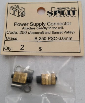 Power Supply Connector Code 250, Brass B-250-PSC-10-6.0 - 40252 : G
