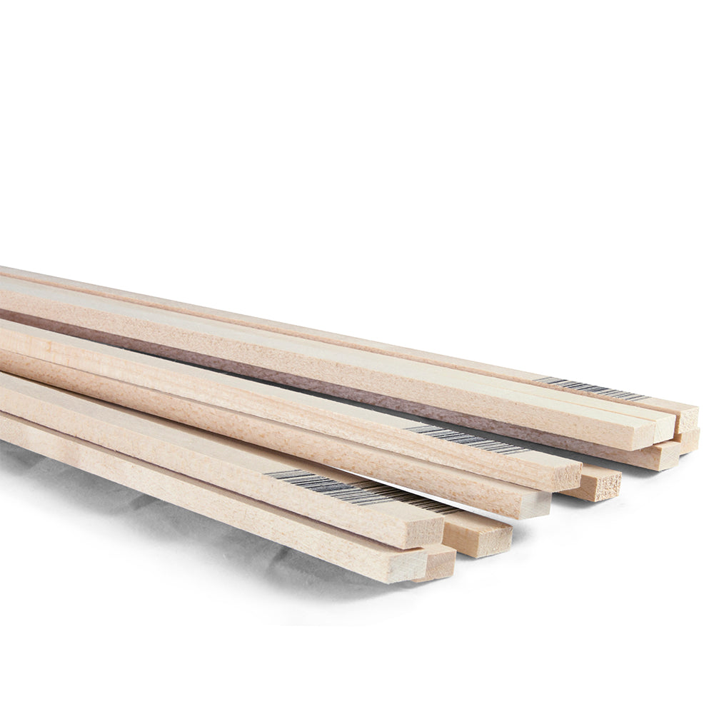 1/2 Inch X 1/2 Inch X 24 Inch Basswood - 4099