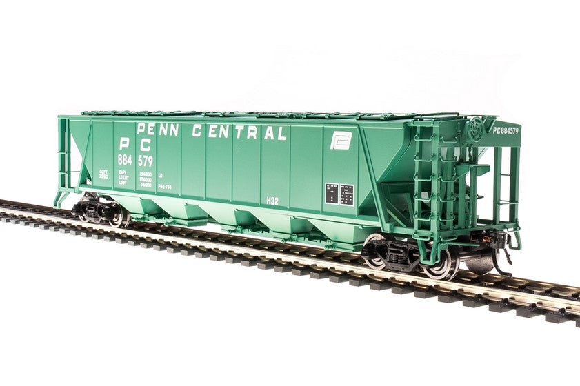 Penn Central (green W/ White Lettering) - 2-pack RTR 5-bay Covered Hopper 2 Pak - 4093 : HO