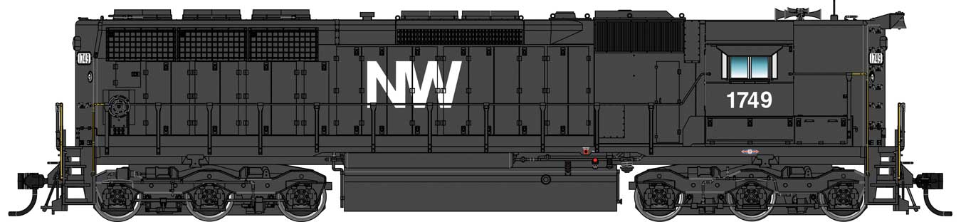 EMD SD45 Norfolk & Western N&W 1749 w/LokSound 5 Sound & DCC - 41154 : HO