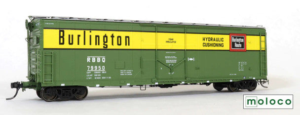 50 FT Insulated Boxcar Burlington RBBQ-4201105 : HO