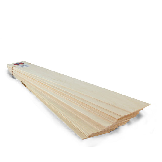 3/32 Inch X 3 Inch X 24 Inch Basswood - 4303