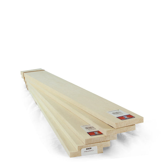 1/2 Inch X 3 Inch X 24 Inch Basswood - 4309