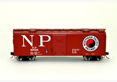 40ft Box Northern Pacific #49026 w/hatches Blt. 3-41-43166 : HO