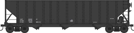 100 Ton 3-Bay Open Hopper Dimensional Data Only - 43199 : HO