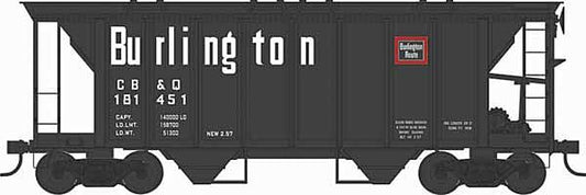 70-Ton 2-Bay Covered Hopper w/Closed Sides - Chicago, Burlington & Quincy-43248 : HO