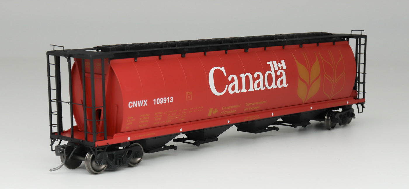 59 FT 4-Bay Cylindrical Covered Hopper, Canada CNWX - 45101 : HO