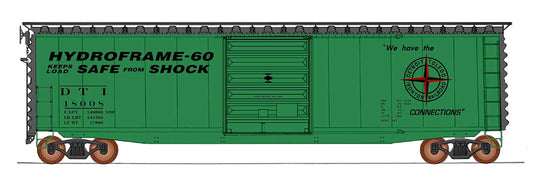50' PS-1 Single Door Boxcar w/Cushion Underframe - Detroit, Toledo & Ironton - 45951 : HO