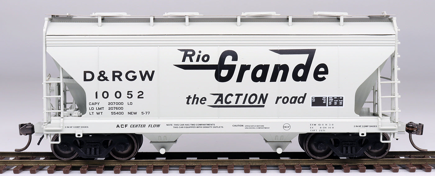 ACF 2-Bay Center-Flow Covered Hopper Denver &amp; Rio Grande Western-46504 : HO