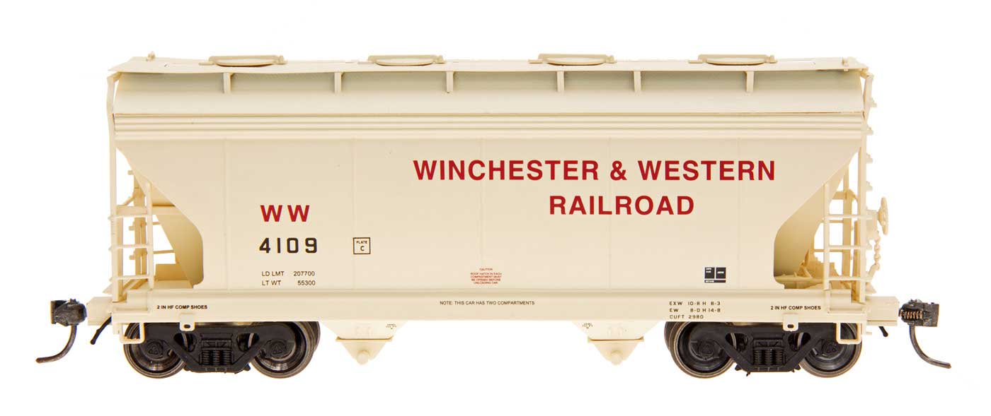 ACF 2-Bay Center-Flow Covered Hopper Winchester & Western-46514 : HO