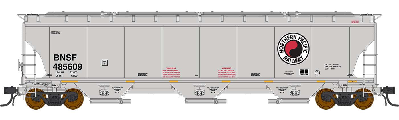 Trinity 5161 Cu. Ft. Hopper, Northern Pacific  BNSF Heritage Series - 472148 : HO