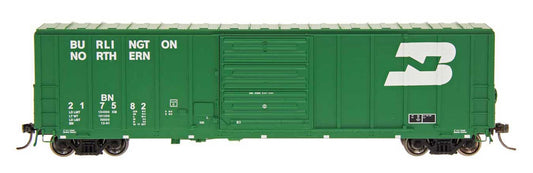 50' PS 5277 cu ft Exterior Post Boxcar Burlington Northern BN - 47504 : HO