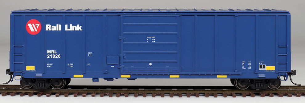 50' PS 5277 Cubic FT Exterior Post Boxcar Montana Rail Link MRL Meatba ...