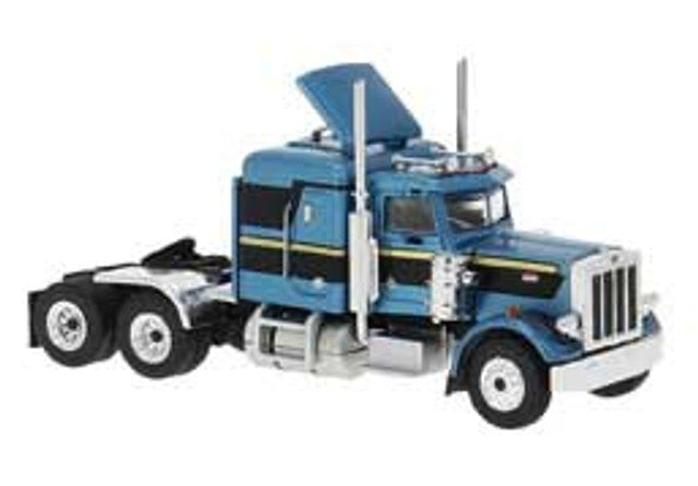1973 Peterbilt 359 Sleeper-Cab Tractor (Blue/Black) - 85718 : HO