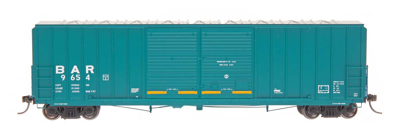 50' 5283 Cubic FT Double Door Boxcar Bangor & Aroostook Bar  - 48306 : HO